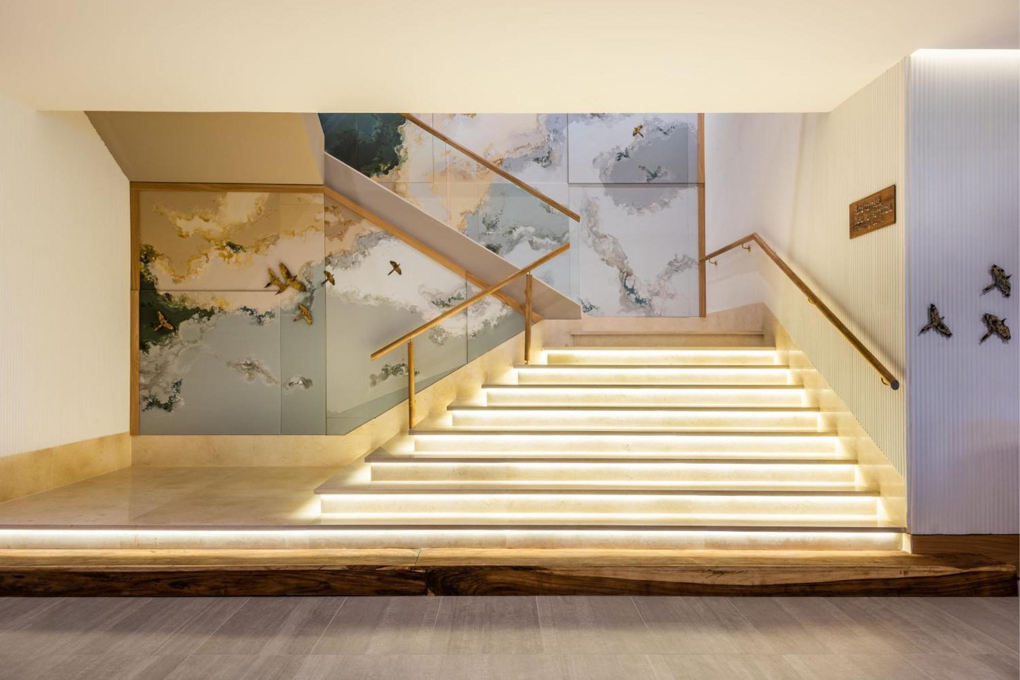 Santa Marta Marriott Resort Playa Dormida Exteriör bild The staircase at the entrance of the museum